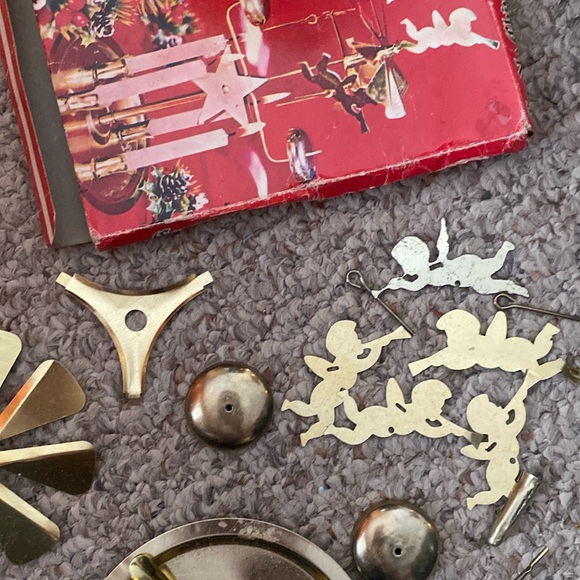 👼 Vintage Angel & Party Candle Chimes Birthday Candle Gold Tone NOS Target 🎯 - Picture 6 of 16